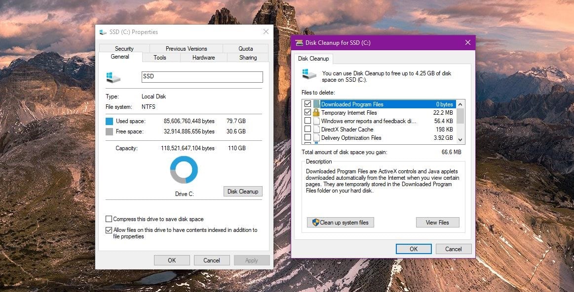 Dọn dẹp ổ đĩa bằng Disk Cleanup mặc định của Windows